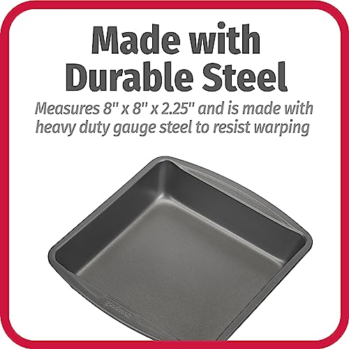 GoodCook Everyday pan angled view showing 2.25 inch depth