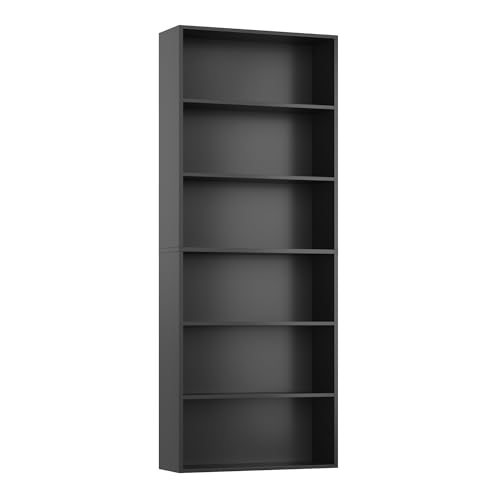 Living room setup with FOTOSOK tall bookcase