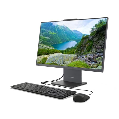 Side profile of Lenovo all-in-one desktop