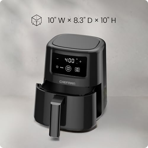 Top view of Chefman compact air fryer unit