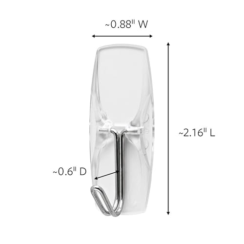 Command Medium Clear Wire Hooks showing metal wire toggle