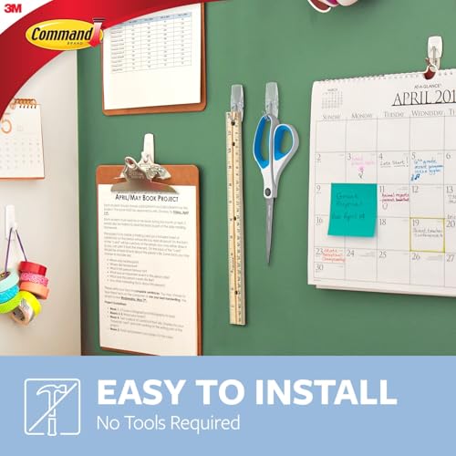 Command Medium Clear Wire Hooks clean removal demonstration