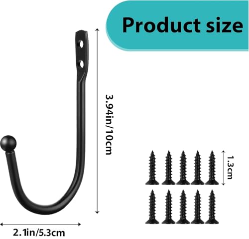 Small 3.94 inch curtain tie back hooks
