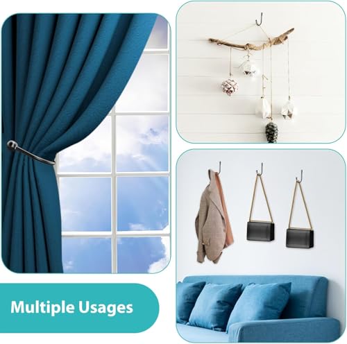 Multi-purpose curtain hook holding clothes