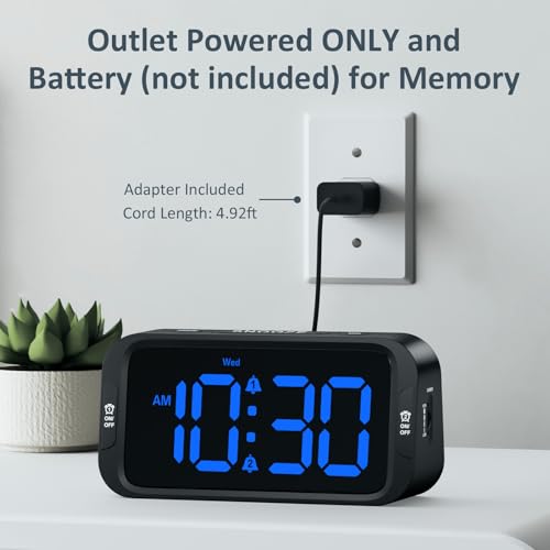 Odokee digital alarm clock on a nightstand