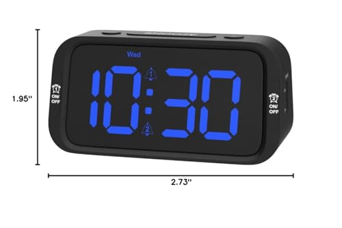Top view of the Odokee alarm clock snooze button