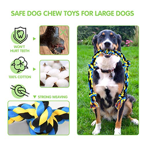 SHARLOVY 5-knot long dog rope toy