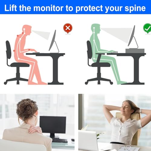 Monitor riser with drawer open