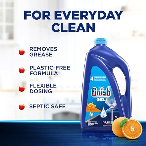 Finish Gel Dishwasher Detergent 75oz bottle