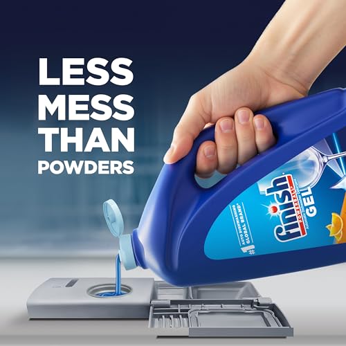 Finish Gel liquid detergent cleaning power graphic