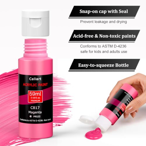 Art projects created with Caliart paint set