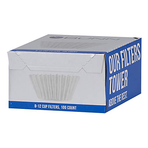 Side profile of flat-bottom BUNN coffee filter