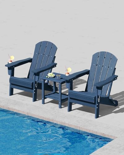 Side view of GarveeLife HDPE folding chair