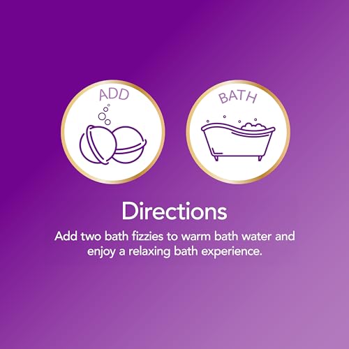 Calgon bath fizzie in purple wrapper