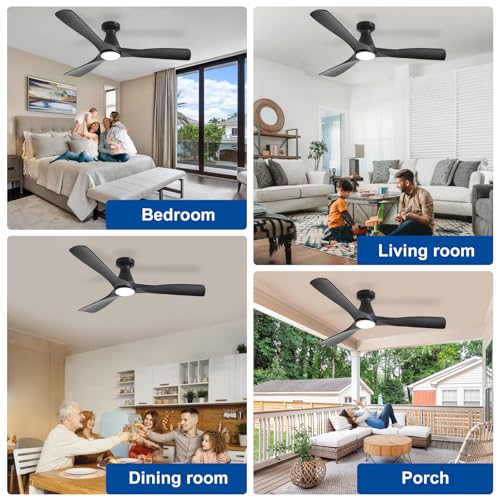 Depuley ceiling fan installed in a bedroom