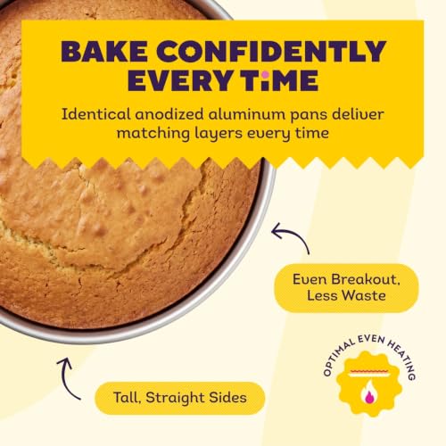 Wilton cake pan side profile 2 inch depth