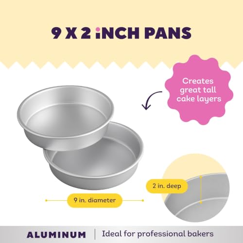 Pair of Wilton aluminum round cake pans