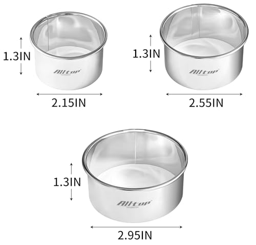 Large biscuit cutter showing diameter measurement