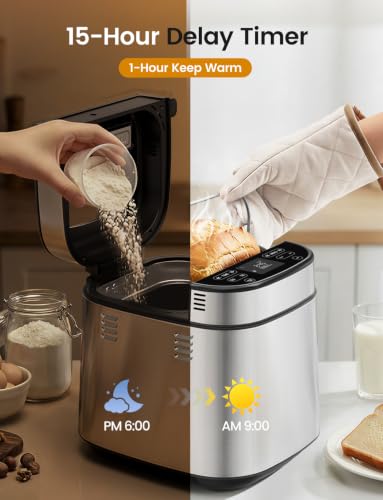 LCKSMAL 710W bread machine side angle