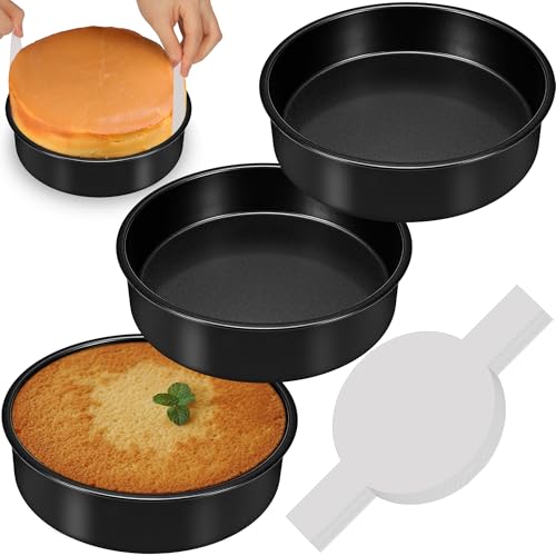 AWTBDP 8 inch cake pan set with parchment paper