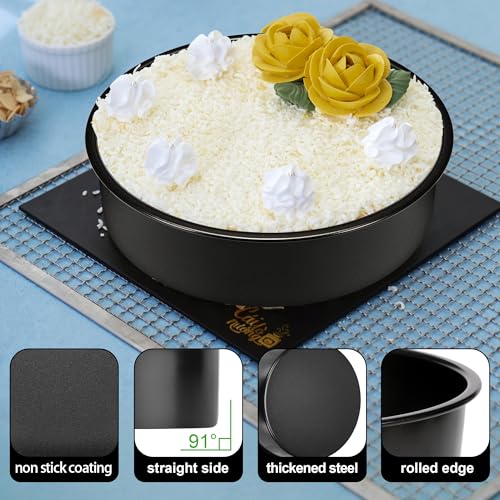 Nonstick carbon steel round cake pan
