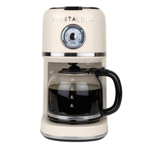 Nostalgia Classic Retro 10 Cup Coffee Maker front view