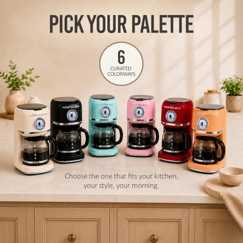 Nostalgia coffee maker in a modern kitchen setting