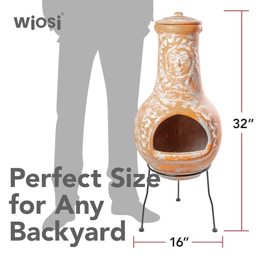 Angle view of the Wiosi outdoor fireplace