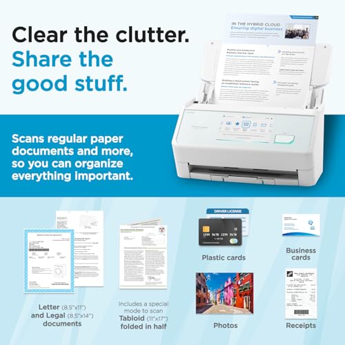 ScanSnap iX2500 document feeder tray