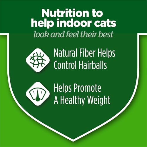 Purina Cat Chow hairball control benefit graphic
