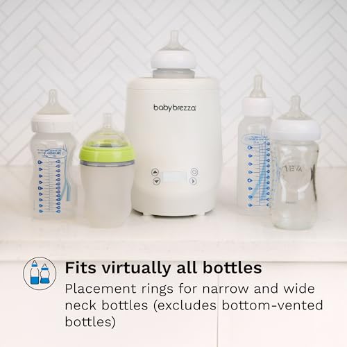 Compact white bottle warmer base