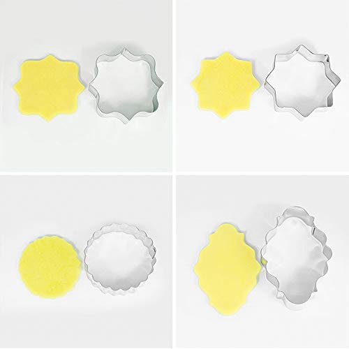 Assorted plaque shape biscuit cutters