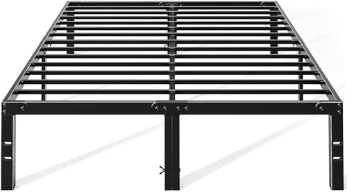 OLIXIS Full Size Metal Platform Bed Frame full view