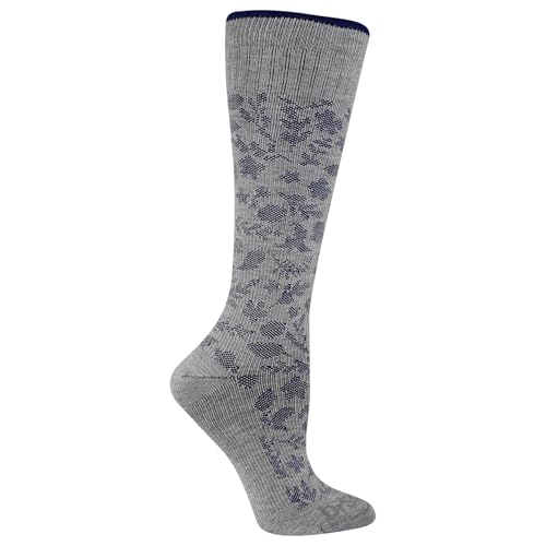 Dr. Scholl's compression socks gray paisley side view