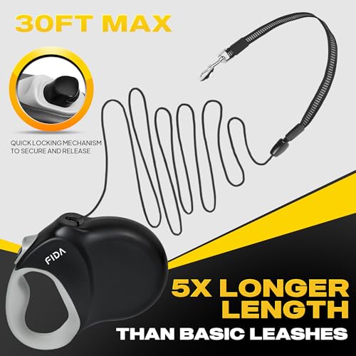 Fida heavy duty dog leash handle detail