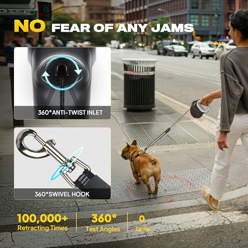 Fida retractable leash nylon cord view