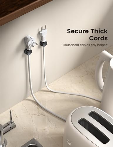 Lamicall cord clips on a glass surface