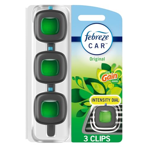 Febreze Car Air Freshener Gain Original 3 Count box
