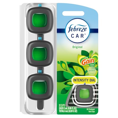 Back of Febreze Gain Original packaging