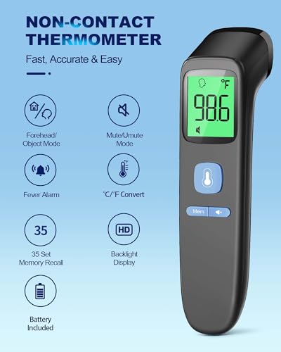 ANMEATE forehead thermometer digital display