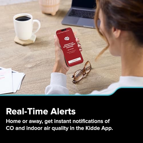 Kidde CO detector plugged into a wall outlet