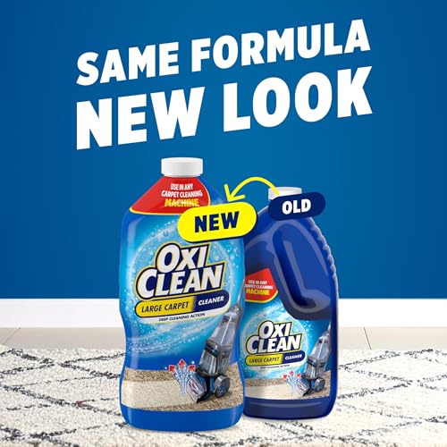Front label view of OxiClean carpet cleaning solution