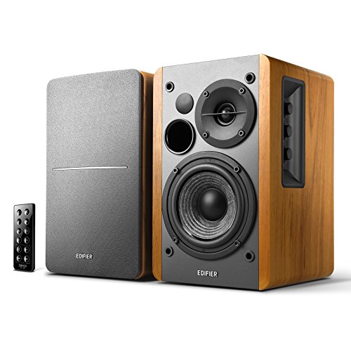 Edifier R1280DB wood grain bookshelf speakers pair