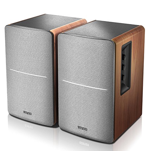 Front view of Edifier R1280DB speaker with tweeter and woofer