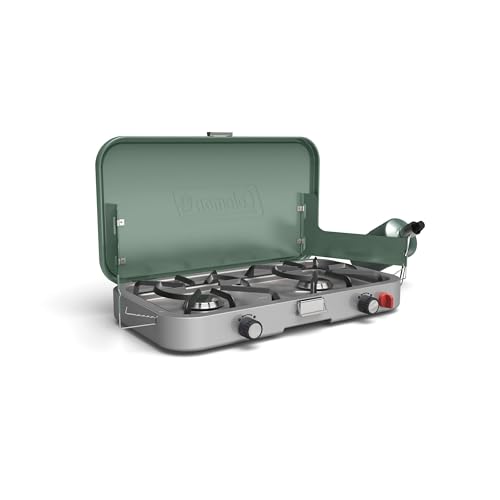 Coleman Cascade stove with grill attachment