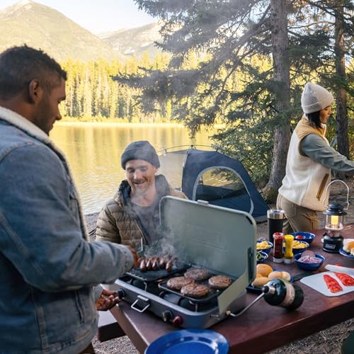 Coleman Cascade stove in travel configuration