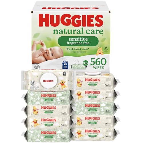 Huggies Natural Care Sensitive Baby Wipes 10-pack box