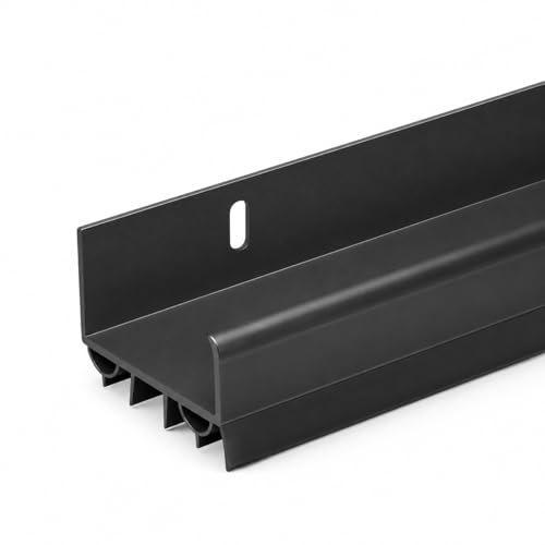 Randall Manufacturing 36 Inch Slide-On PVC Door Sweep in Black