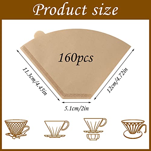Unbleached wood pulp paper filter texture