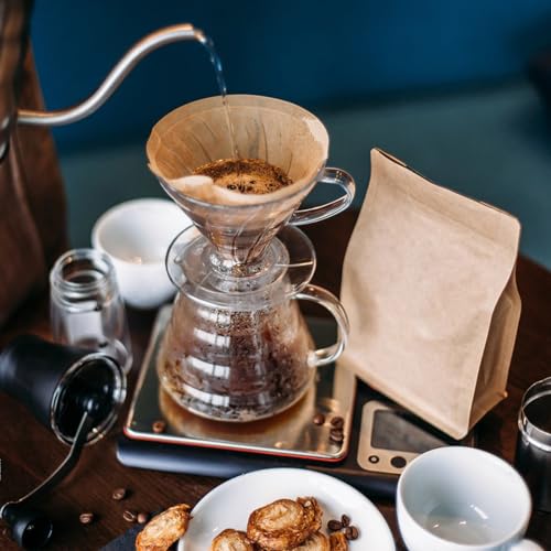 Filter placed in a standard drip coffee machine